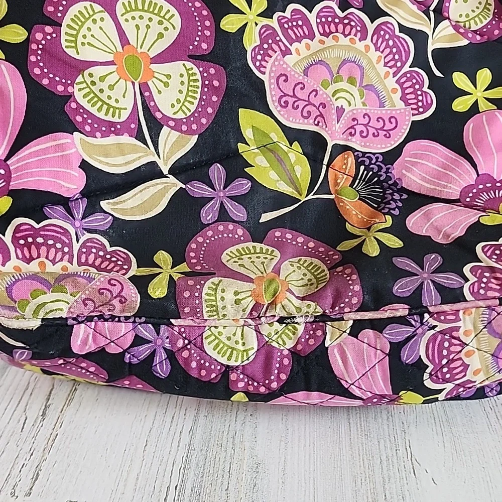 Vera Bradley Pirouette Pink floral large campus backpack padded laptop slot - Picture 10 of 14